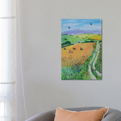 Down Harvest Lane by Jo Grundy - Wrapped Canvas Gallery-Wrapped Canvas Giclée