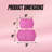 Juicy Couture Ribbon Border Memory Foam Bath Mat Set