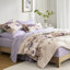 Édredon taupe très grand - aquarelle à motif floral