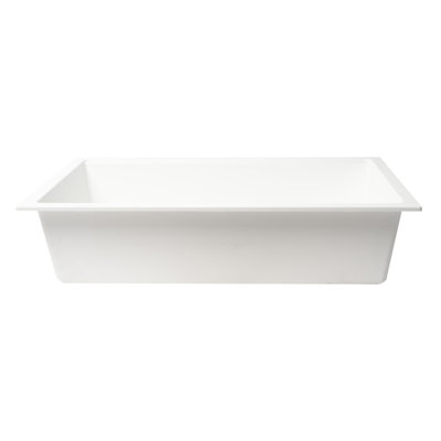 33.86'' L Single Bowl Granite Kitchen Sink