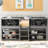 Movable Shelves Twin Size Low Loft Bed With Chalkboard, In Grey Shelves, & Chalkboard Enthusiasm - Gray-1492174499