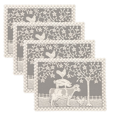 Chad Polyester No Pattern Doily