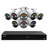 Lorex Fusion 4K 8.0-MP 16-Camera-Capable (8 Wired, 8 Fusion Wi-Fi) 4-TB NVR System with 8 IP Smart-Deterrence Bullet Cameras, N864A64B-8AB8