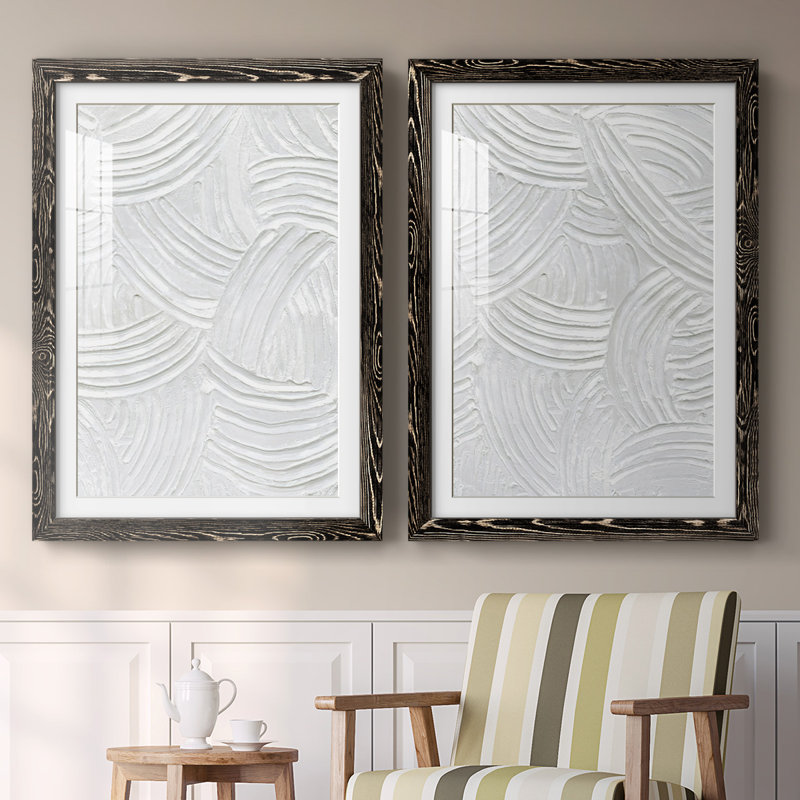 «Sandstone Grooves I-Premium», reproduction encadrée prête à être accrochée, H 42,5 po x l 61 po x P 1,5 po, Cadre noir