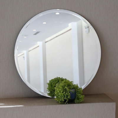 Jyquan Frameless Round Mirror