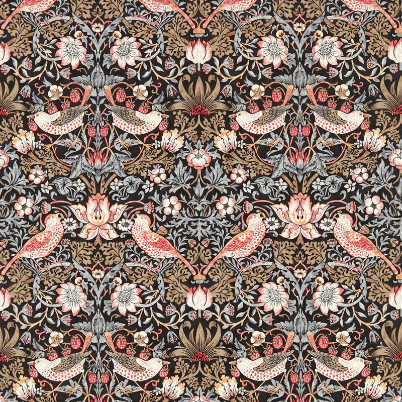 Strawberry Thief Wallpaper, Old Fashioned