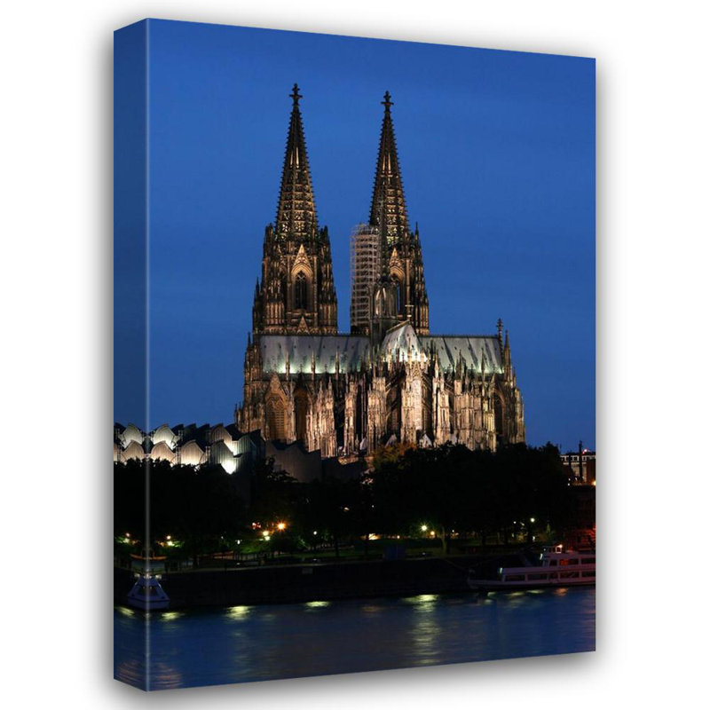 Chevet de la cathédrale de Cologne, H 24 po x l 16 po