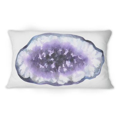 Coussin mauve à imprimé moderne violet
