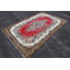 Tapis turc Oushak fabriqué à la main avec motif floral antique - Tapis décoratif rétro brun / rose