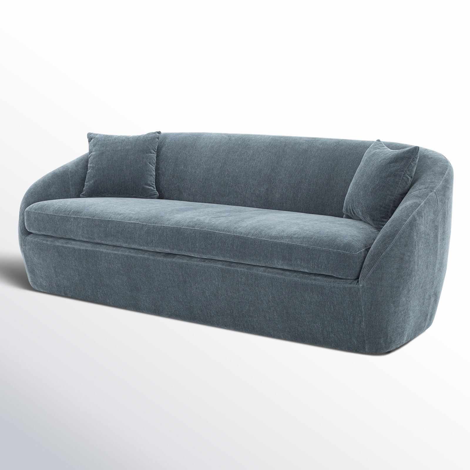 Stargazer 81'' Upholstered Sofa, Blue Performance Chenille