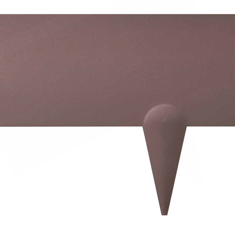 Bordure en acier pour paysage, paquet de 5, 39 po x 4 po, bordure antirouille brune