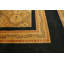 Tapis de laine brun foncé/beige 8 pi 2 po x 9 pi x 7 po main one-of-kind-noué la 2010 ushak Gro