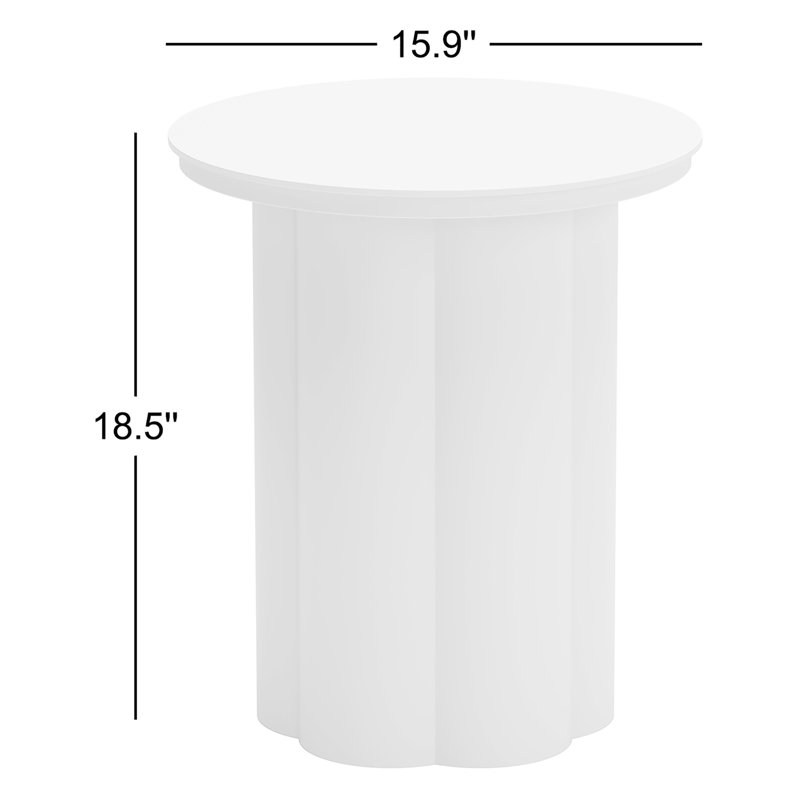 Bridgehampton Round Outdoor Side Table , 15.9 " W 15.9 " D