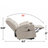Power Lift Recliner Chair With Massage And Heat For Elderly, Heavy Duty Motion Mechanism With USB And Type C Ports, 2 Steel Cup Holders-682348408