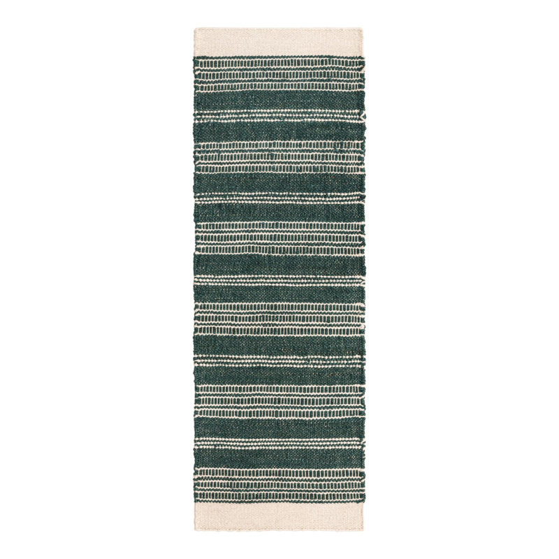 Lariat Rug-Hunter Green, Runner 2' x 6'1"