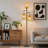 72'' Boho Style Tree-Shaped Rattan Floor Lamp