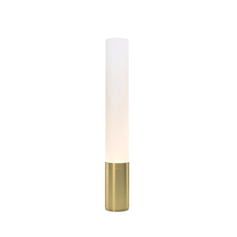 Elise Column Floor Lamp, 32" H x 4.5" W x 4.5" D, Marble White