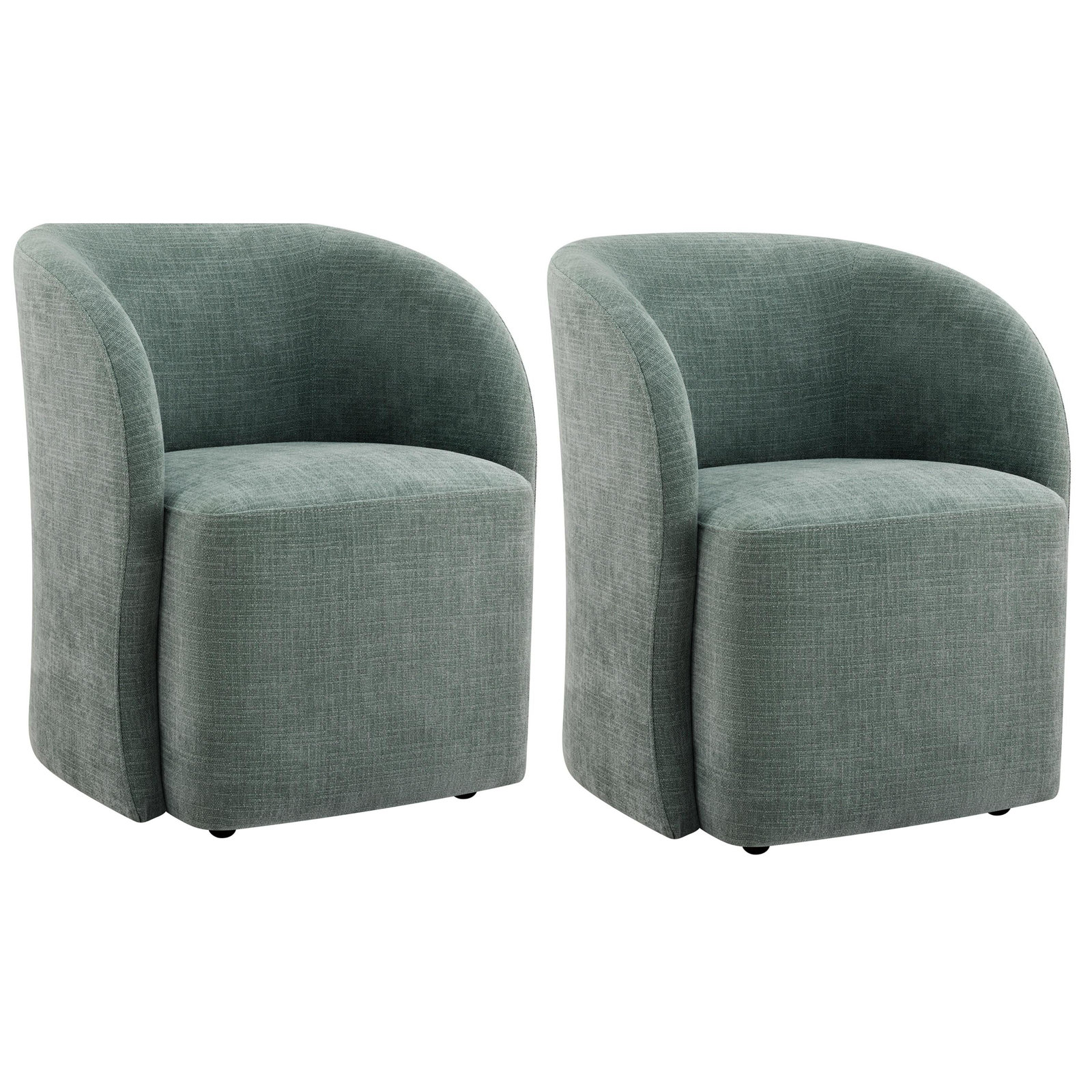 Frankie Dining Chair, Tweed Selene Seafoam 