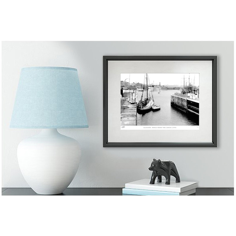 Glasson, Dock From The Locks C1955 - Single Picture Frame Print, 40cm H x 50cm W x 2.3cm D