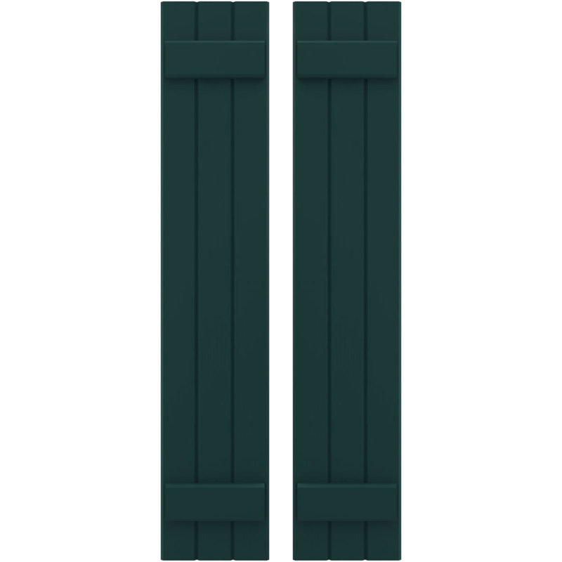 Volets de planche-n-lattes (par paire) Americraft (2 lattes), Vert thermique, 10 1/2", 42"