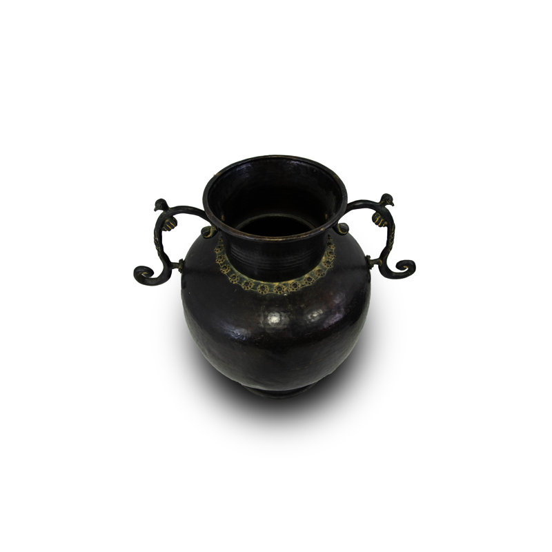 Vase rétro unique avec poignées ornées