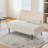 Upholstered Bench With Metal Legs And Adjustable Back-62484558