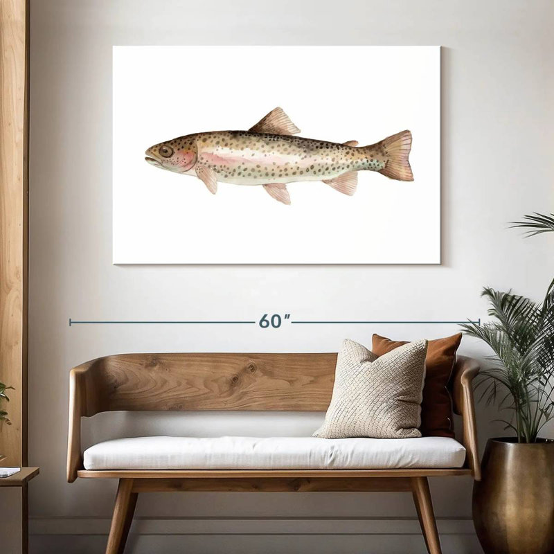 Rainbow Trout, 32" H x 48" W