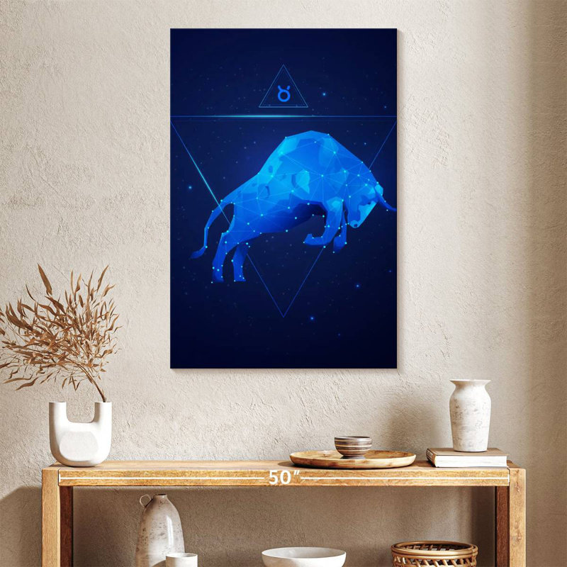 Adella Geometric Taurus, 39" H x 26" W