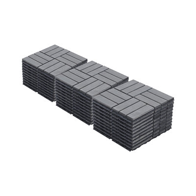 30 carreaux de terrasse à emboîtement