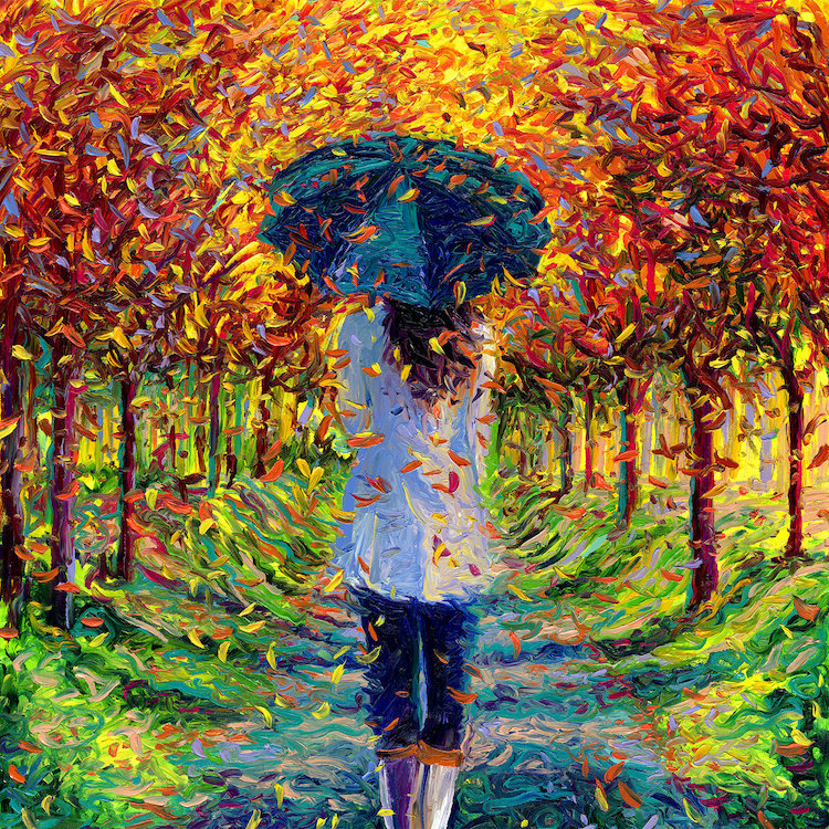 " Colleen " by Iris Scott, 26" H x 26" W x 1.5" D, Canvas
