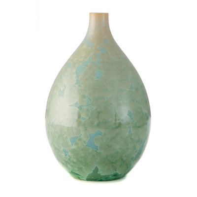 Crystalline Handmade Stoneware Table Vase