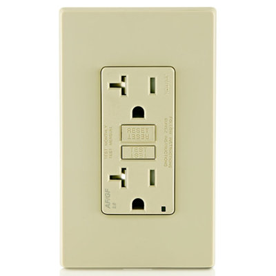 Ensemble de 5 prises de courant double 5-20R Leviton SmartlockPro 20 ampères Ivory