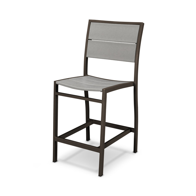 Chaise d'appoint POLYWOOD Surf City, Bronze texturé / Pierre angulaire