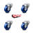 Solid Polyurethane Wheel Swivel Bolt Hole Set