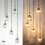 Luminaire suspendu grappe 5 lumières Taevion