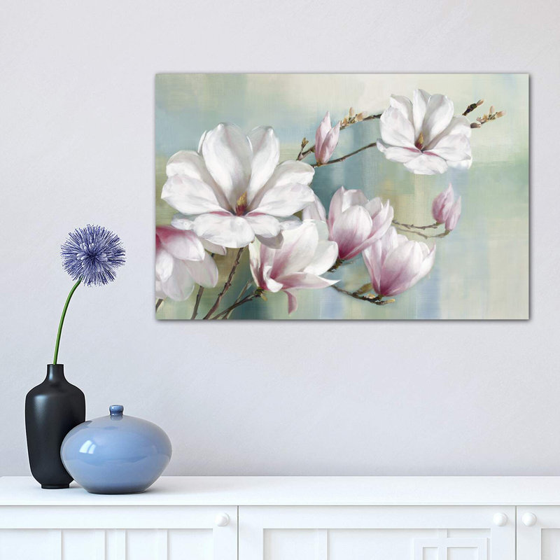Magnolia Blooms by Rogier Daniels - Wrapped Canvas Print, 30.48 cm H x 45.72 cm W