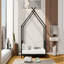Lit plateforme simple en métal, noir-1298547723