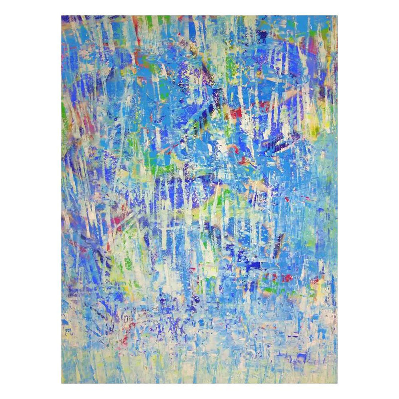 Marcher avec Joan Mitchell par Drew Gaffney, Pas de tapis, Toile tendue, H 24 po x l 18 po x P 1,5 po