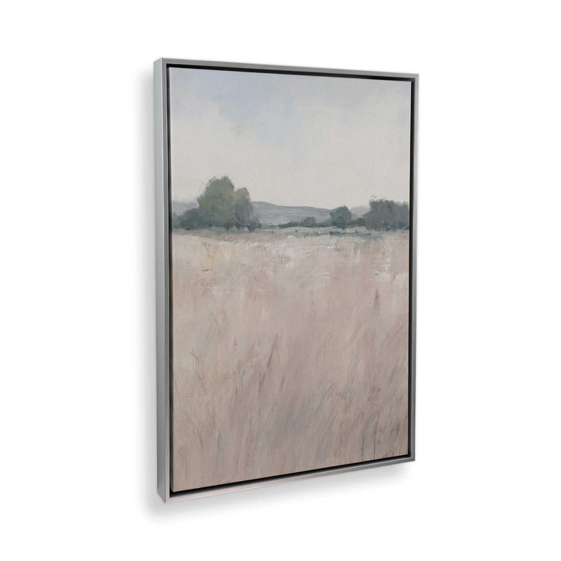 Impression sur toile Mute Countryside Serenity II, H 30,75 po x l 20,75 po x P 1,75 po, Cadre flottant en chrome poli