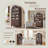 71" Tall Modern Arched Bathroom Storage Cabinet,  Farmhouse Wood Storage Cabinets with 2 Large Drawers and Adjustable Shelves-1685911877