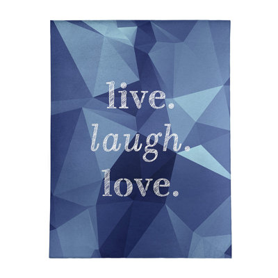 Tapis en poly-chenille en poly-citation live gemme love