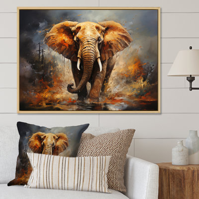 «Elephant Wild Spirit» - Art mural sur toile éléphant