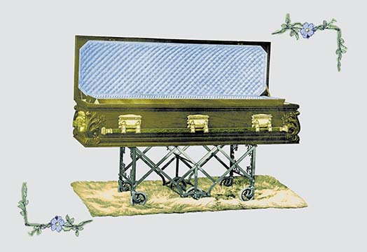 « casket on wheels », impression