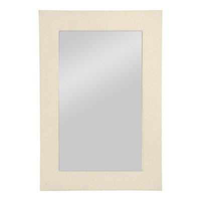 Brewster Rectangle Fabric Wall Mirror