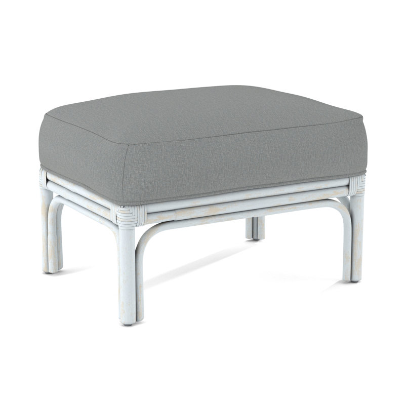 Boca Ottoman, Brown Geometric, 0456-33, Bisque