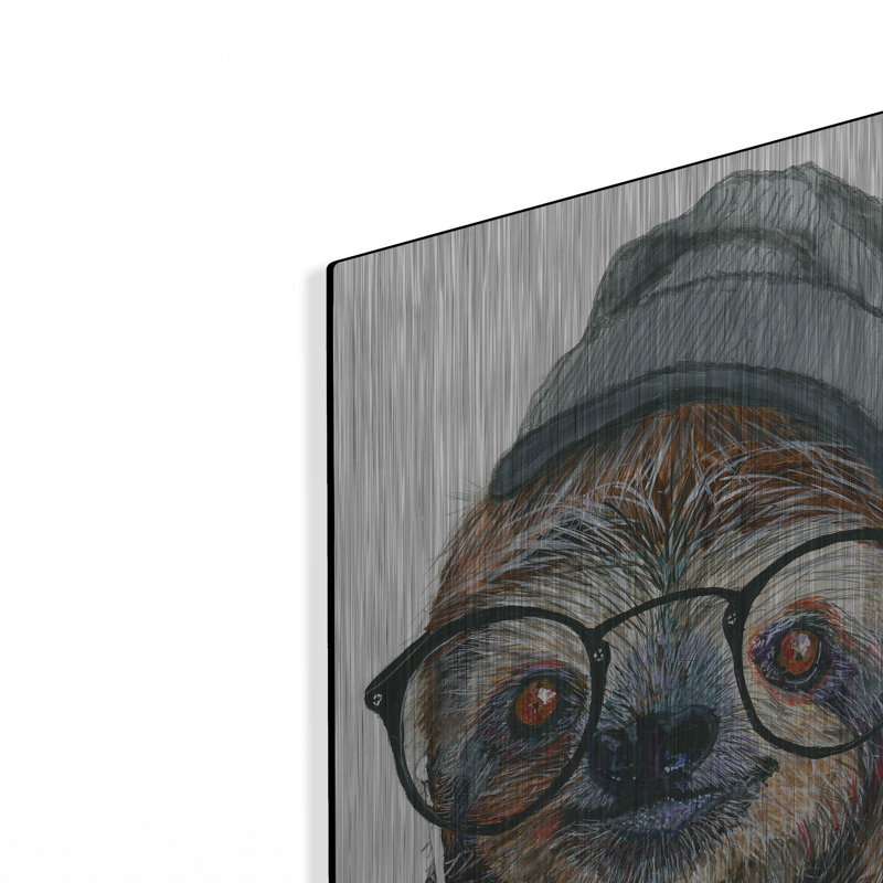 Hipster Sloth par Melissa Symons, H 24 po x l 16 po