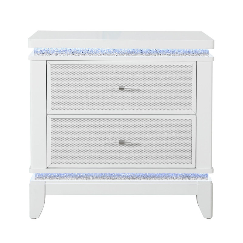Table de chevet blanche ADALID