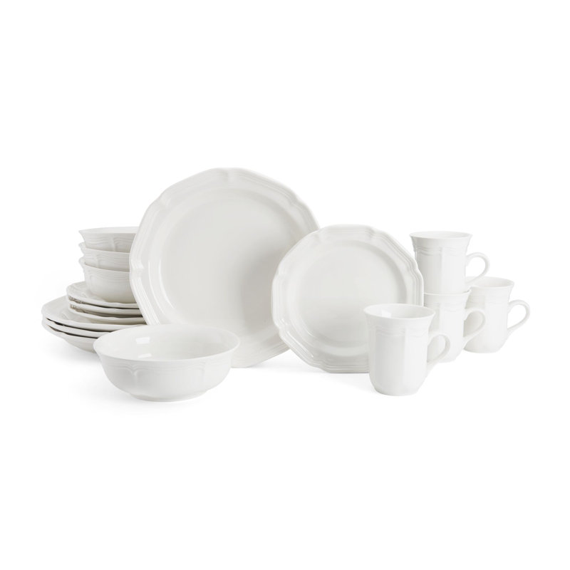 French Country 16-Piece Stoneware Dinnerware Set, Service for 4