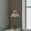 Mini-luminaire suspendu en verre coloré style floral Tiffany, avec lampe H 35,4 "avec 1 lumière