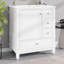 Ensemble de meuble-lavabo simple 30 po avec une porte et trois tiroirs, une armoire de rangement en bois massif de 30 po avec lavabo-12630542